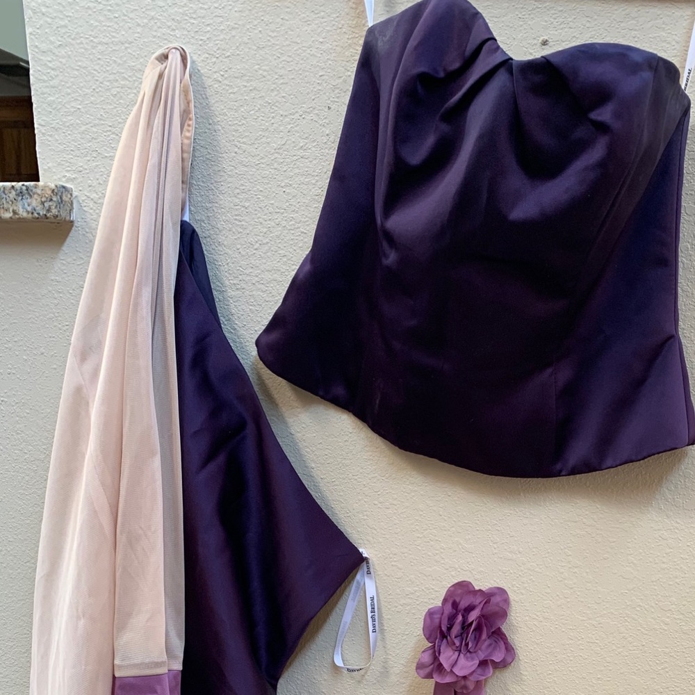 Purple 2 set dress- top size 8 bottom size 6